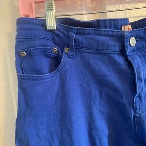 Judy Blue denim colored royal blue jeans